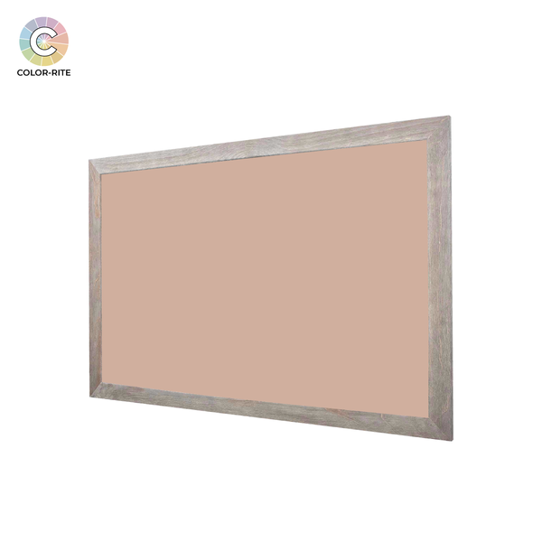 Barnwood Wood Frame | Blush | Landscape Color-Rite Non-Magnetic Whiteboard