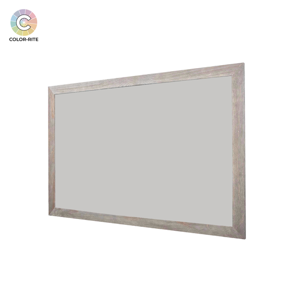 Barnwood Wood Frame | Silver Star | Landscape Color-Rite Non-Magnetic Whiteboard