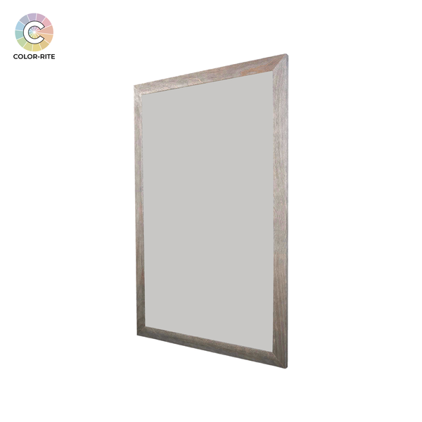 Barnwood Wood Frame | Silver Star | Portrait Color-Rite Non-Magnetic Whiteboard