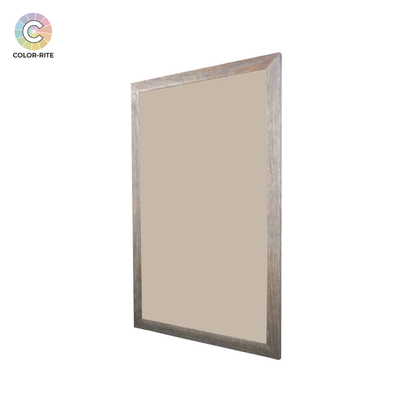 Barnwood Wood Frame | Coastline | Portrait Color-Rite Non-Magnetic Whiteboard