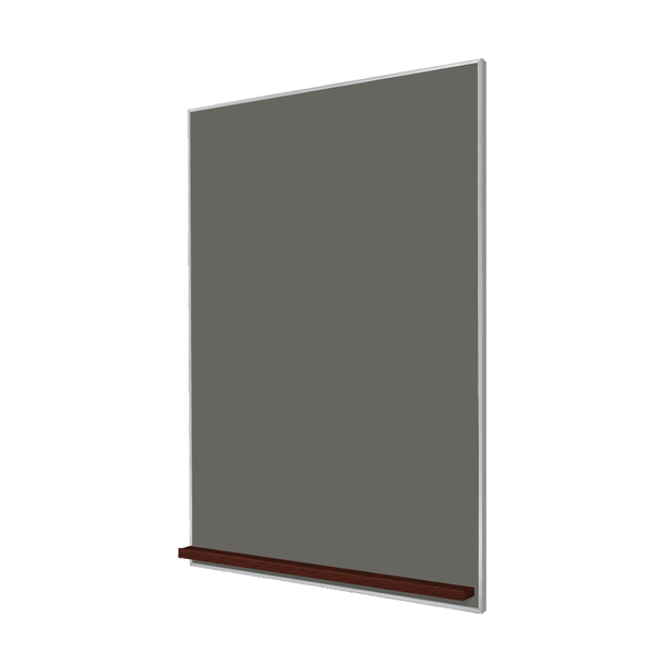 The Satin Minimalist Wood | Portrait Slate Gray Ceramic Steel Chalkboard