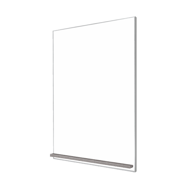 The Satin Minimalist Wood | Portrait Ceramic Steel Whiteboard