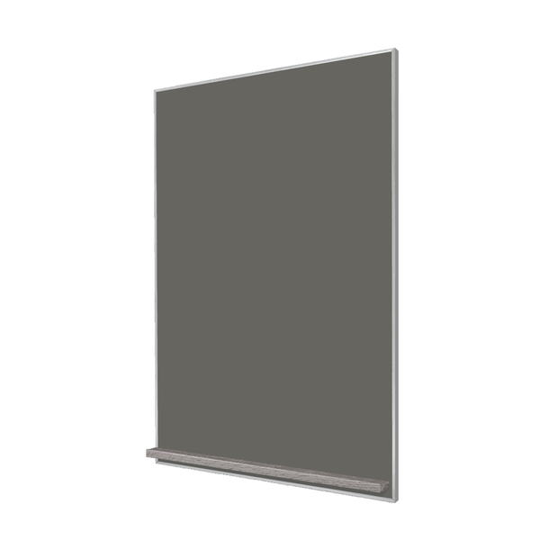The Satin Minimalist Wood | Portrait Slate Gray Ceramic Steel Chalkboard