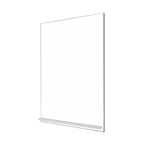 The Satin Minimalist Wood | Portrait Ceramic Steel Whiteboard