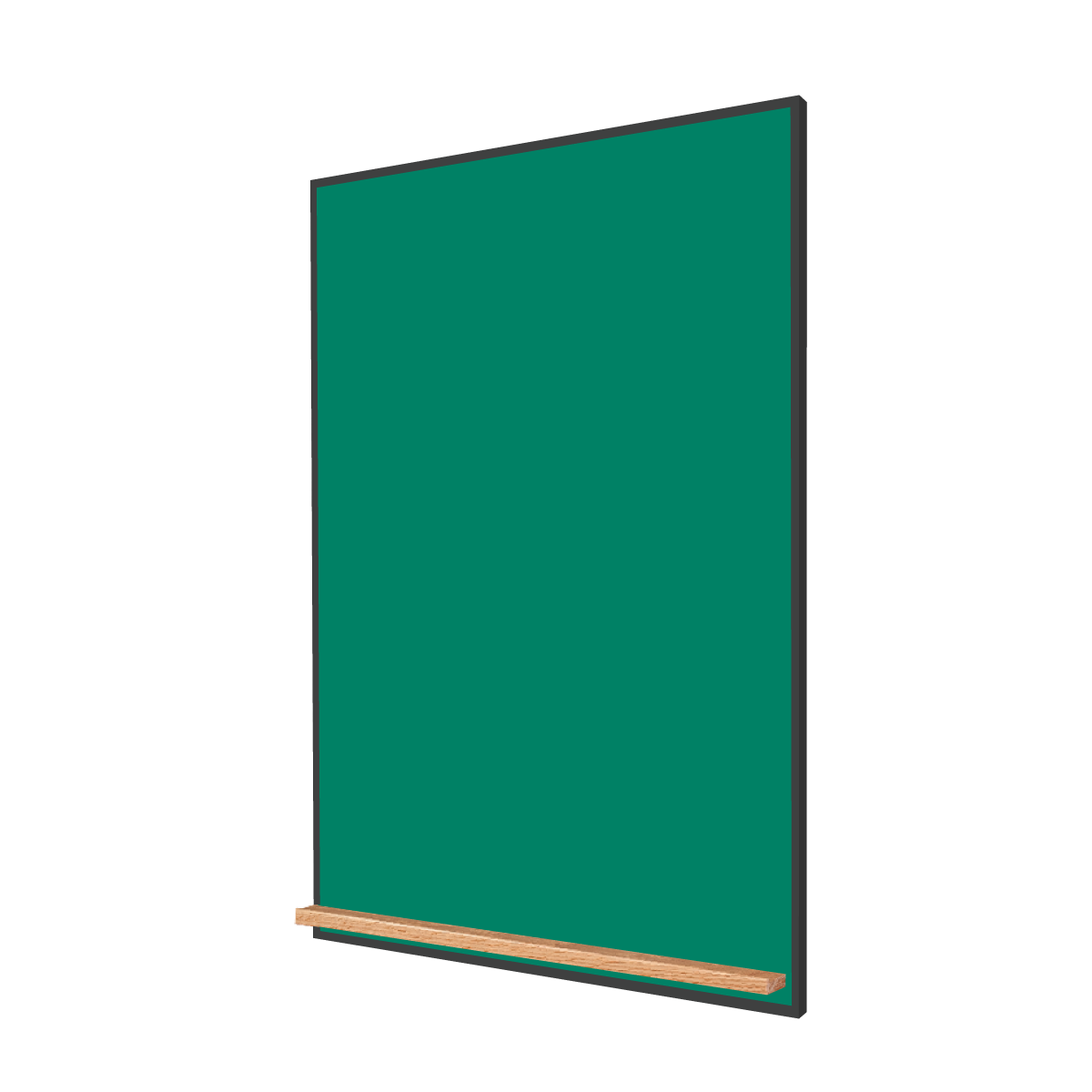 The Black Minimalist Wood | Portrait Green Ceramic Steel Chalkboard