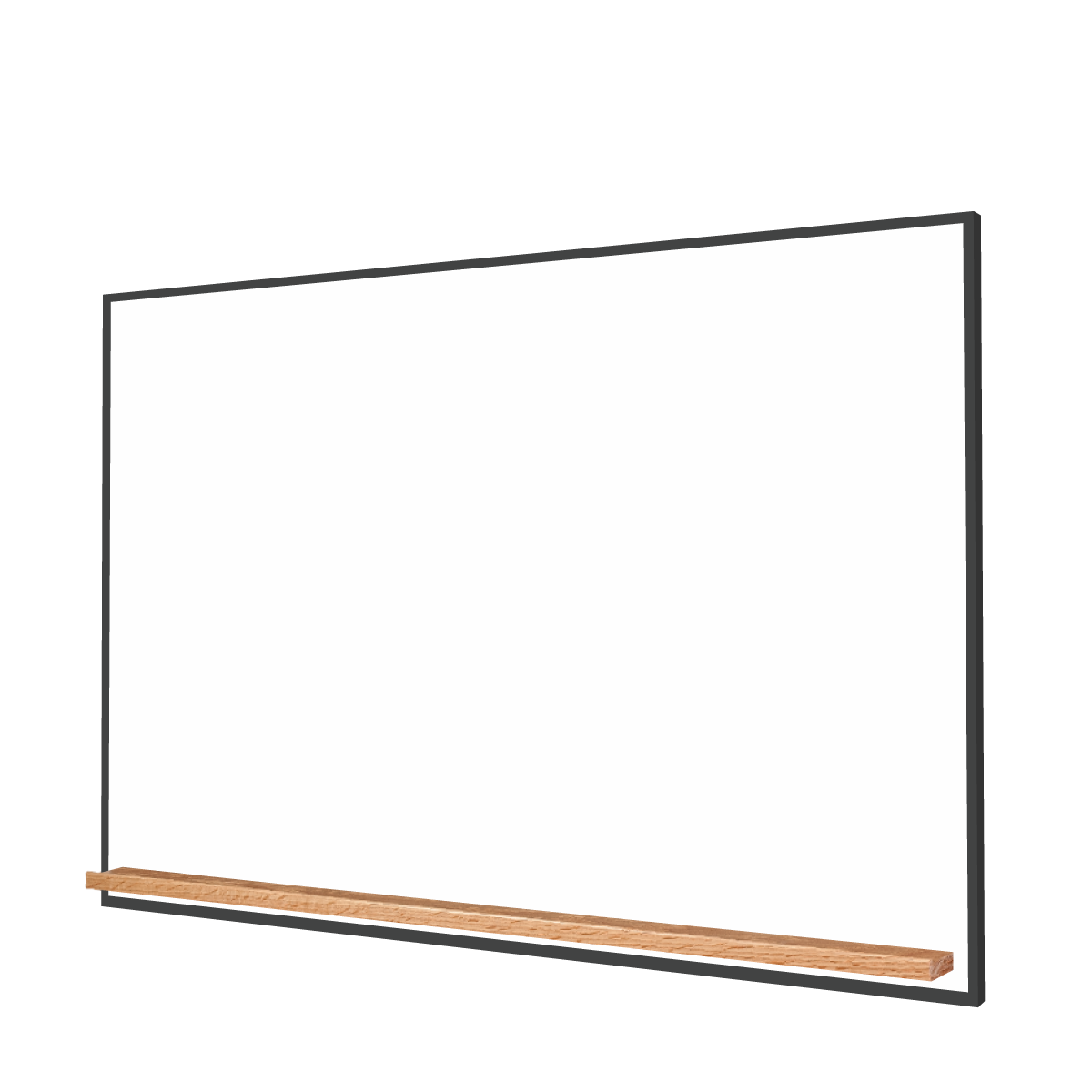 The Black Minimalist Wood | Landscape Ceramic Steel Whiteboard