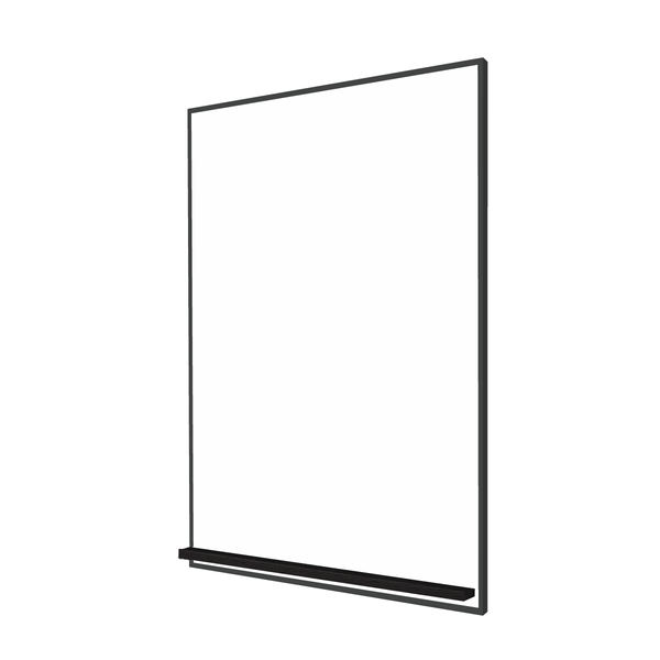 The Black Minimalist Wood | Portrait Ceramic Steel Whiteboard