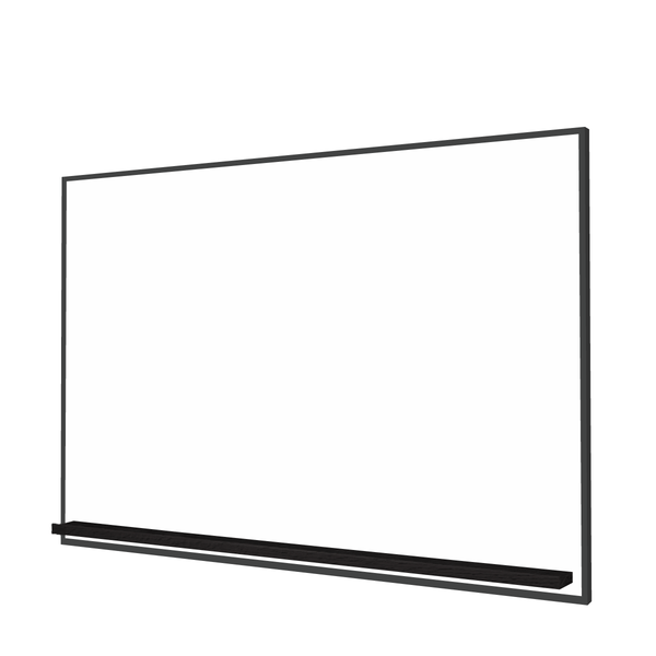 The Black Minimalist Wood | Landscape Ceramic Steel Whiteboard