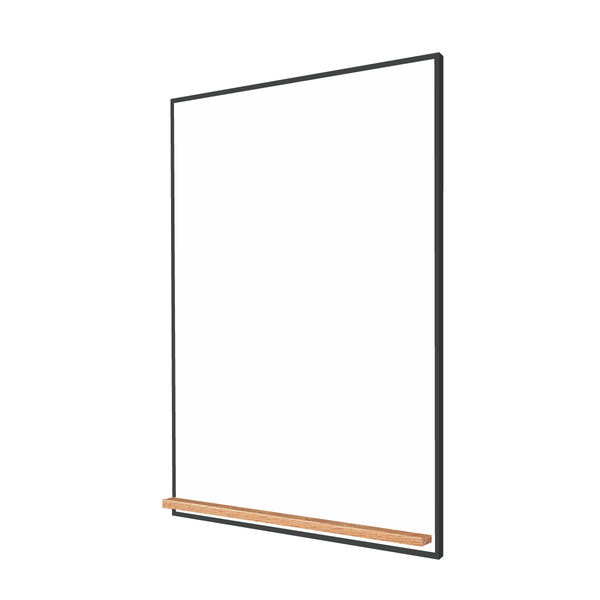 The Black Minimalist Wood | Portrait Ceramic Steel Whiteboard
