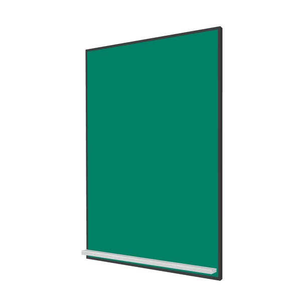 The Black Minimalist Wood | Portrait Green Ceramic Steel Chalkboard