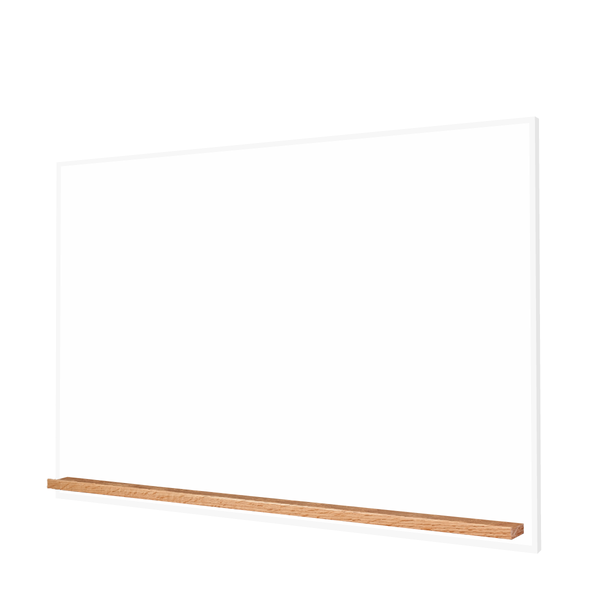 The White Minimalist Wood | Landscape Ceramic Steel Whiteboard