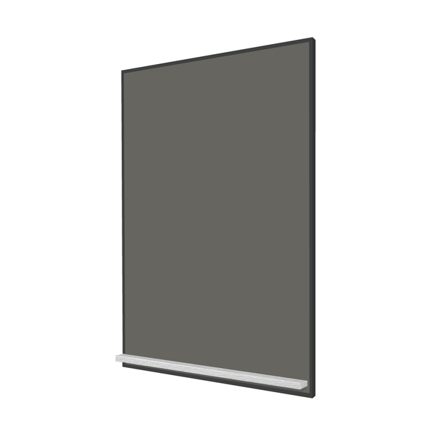 The Black Minimalist Wood | Portrait Slate Gray Ceramic Steel Chalkboard