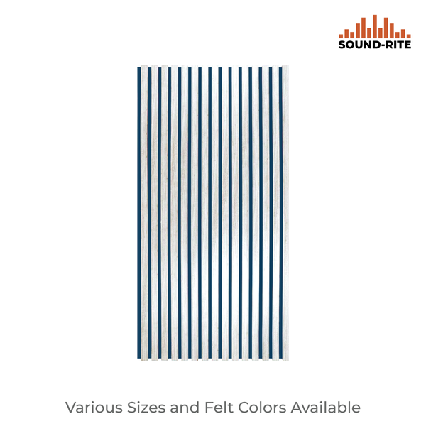 Acoustical Slat Wall Panels | White