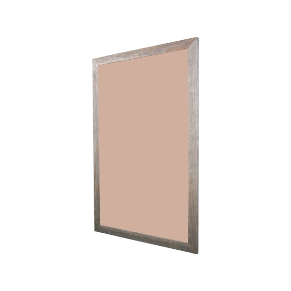 Barnwood Wood Frame | Blush | Portrait Ceramic Steel Color-Rite Whiteboard