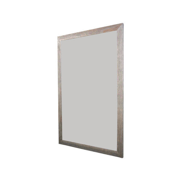 Barnwood Wood Frame | Silver Star | Portrait Color-Rite Magnetic Whiteboard