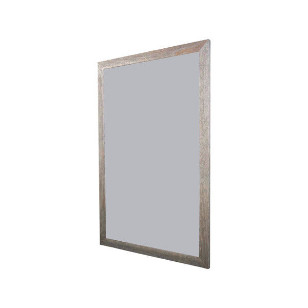 Barnwood Wood Frame | Rain | Portrait Color-Rite Magnetic Whiteboard
