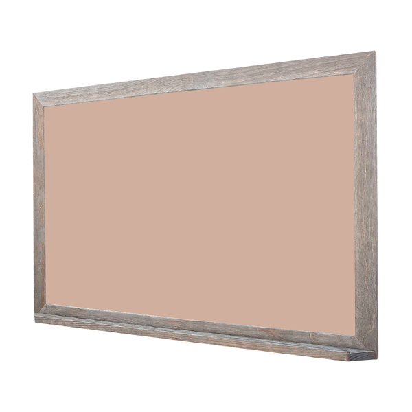 Barnwood Wood Frame | Blush | Landscape Color-Rite Non-Magnetic Whiteboard