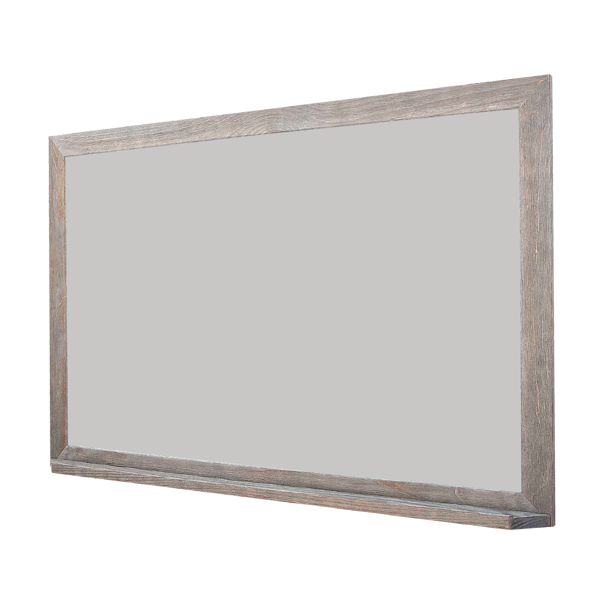 Barnwood Wood Frame | Silver Star | Landscape Color-Rite Non-Magnetic Whiteboard