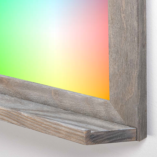 Barnwood Wood Frame | Custom Colored | Landscape Lam-Rite Color-Rite Whiteboard