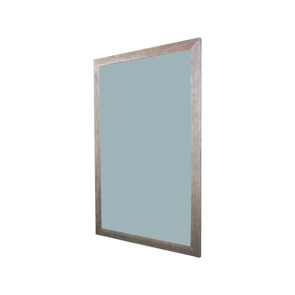 Barnwood Wood Frame | Clearwater | Portrait Color-Rite Non-Magnetic Whiteboard