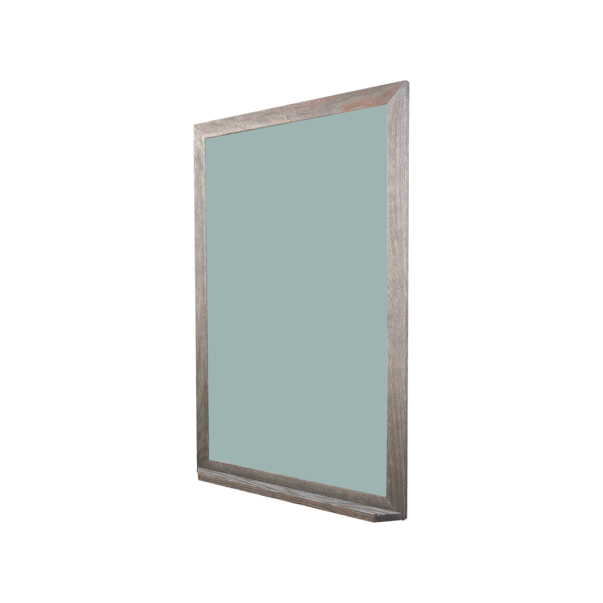 Barnwood Wood Frame | Glacier | Portrait Color-Rite Non-Magnetic Whiteboard