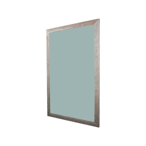 Barnwood Wood Frame | Glacier | Portrait Color-Rite Non-Magnetic Whiteboard