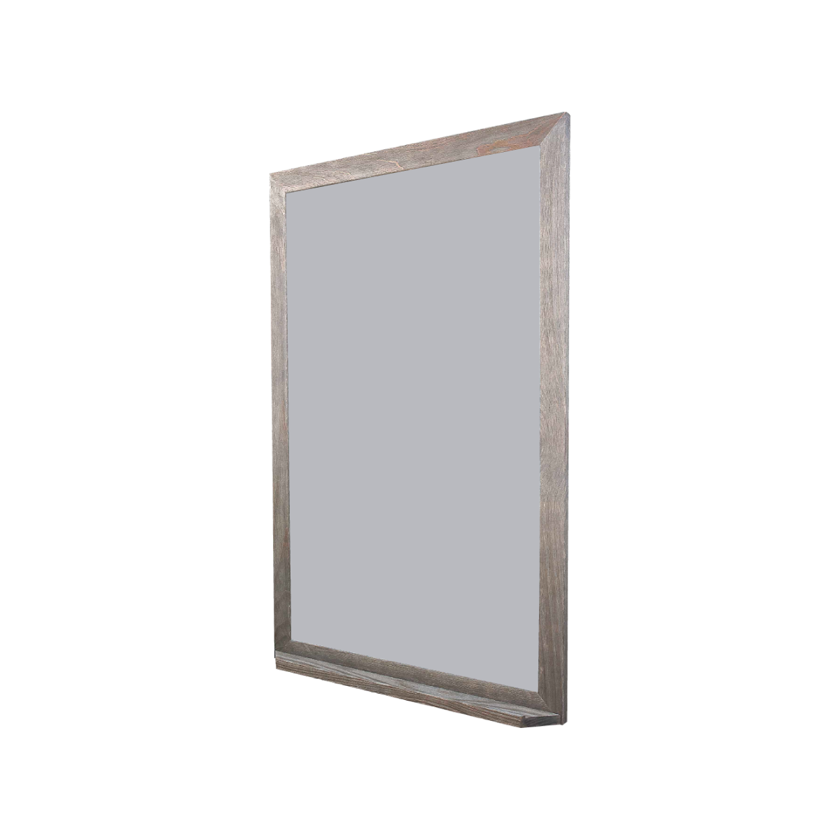Barnwood Wood Frame | Rain | Portrait Color-Rite Non-Magnetic Whiteboard