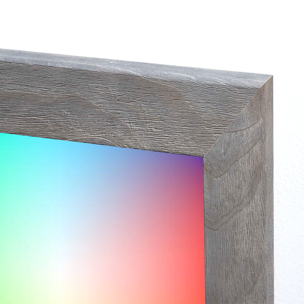 Barnwood Wood Frame | Custom Colored | Portrait Color-Rite Non-Magnetic Whiteboard