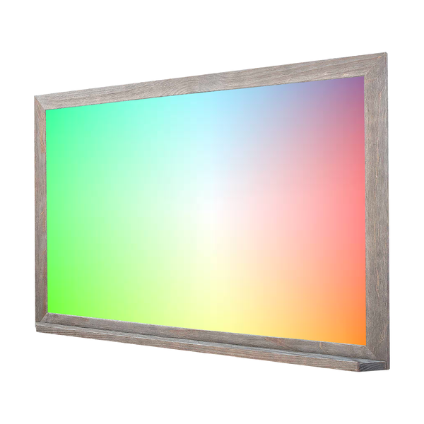 Barnwood Wood Frame | Custom Colored | Landscape Color-Rite Magnetic Whiteboard