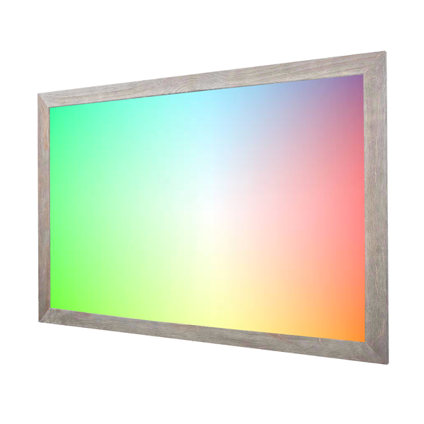 Barnwood Wood Frame | Custom Colored | Landscape Color-Rite Magnetic Whiteboard