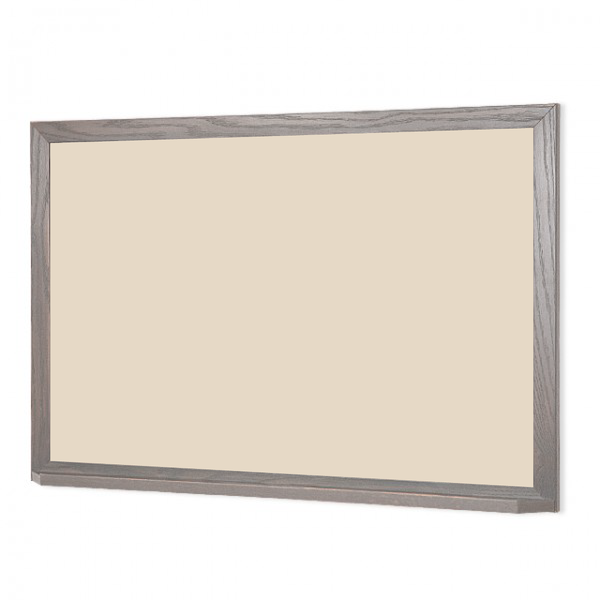 Wood Frame | Almond | Landscape Color-Rite Non-Magnetic Whiteboard