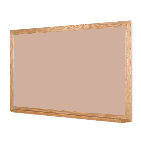 Wood Frame | Blush | Landscape Color-Rite Non-Magnetic Whiteboard