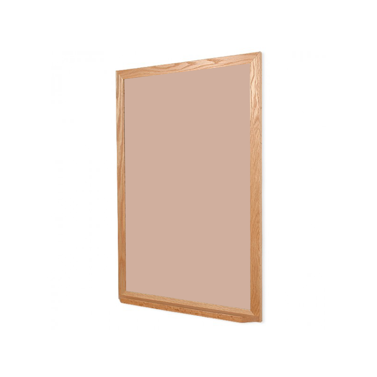 Wood Frame | Blush | Portrait Color-Rite Non-Magnetic Whiteboard