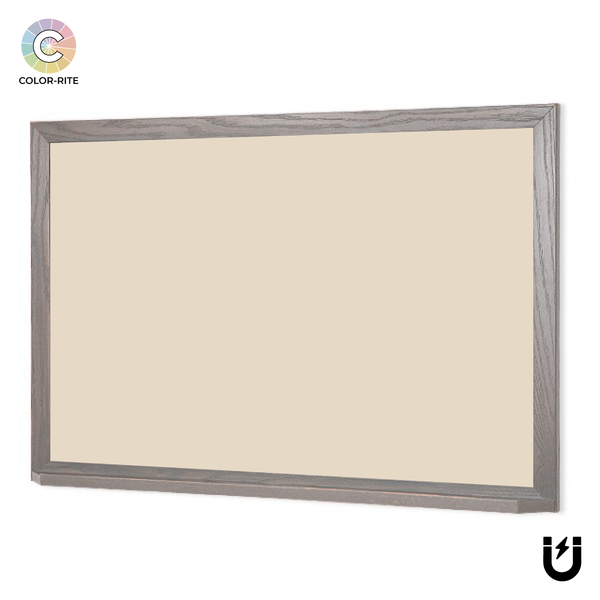 Wood Frame | Almond | Landscape Color-Rite Magnetic Whiteboard