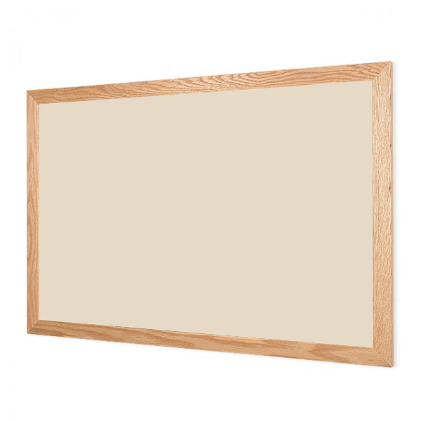 Wood Frame | Almond | Landscape Color-Rite Magnetic Whiteboard