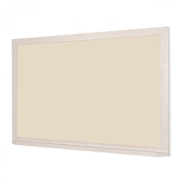 Wood Frame | Almond | Landscape Color-Rite Magnetic Whiteboard