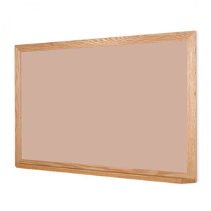 Wood Frame | Blush | Landscape Color-Rite Magnetic Whiteboard