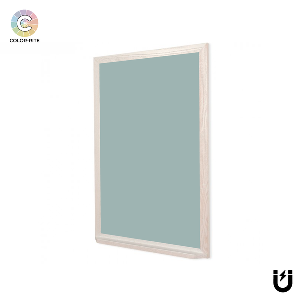 Wood Frame | Glacier | Portrait Color-Rite Magnetic Whiteboard