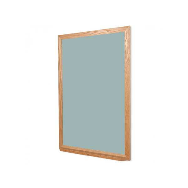 Wood Frame | Glacier | Portrait Color-Rite Magnetic Whiteboard