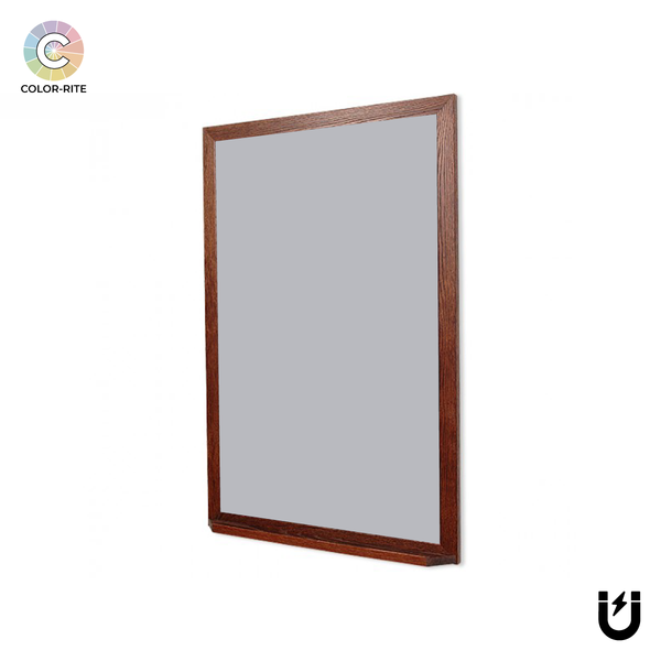 Wood Frame | Rain | Portrait Color-Rite Magnetic Whiteboard
