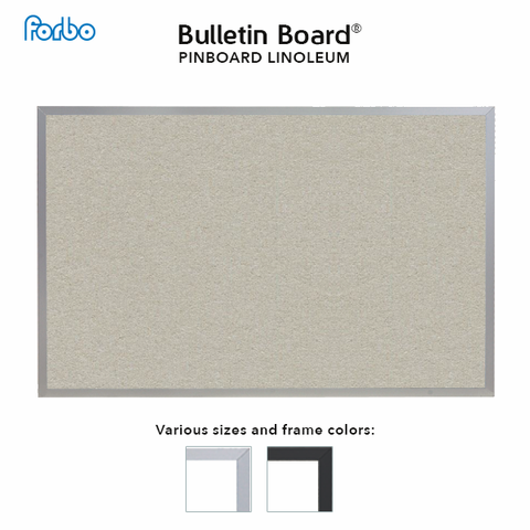 Oyster Shell | FORBO Bulletin Board with Aluminum Frame