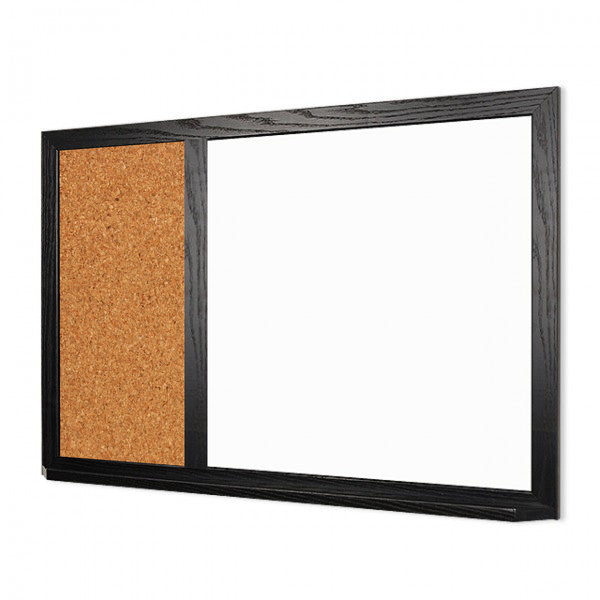 Wood Frame | Landscape Lam-Rite Whiteboard & Natural Cork 2/3