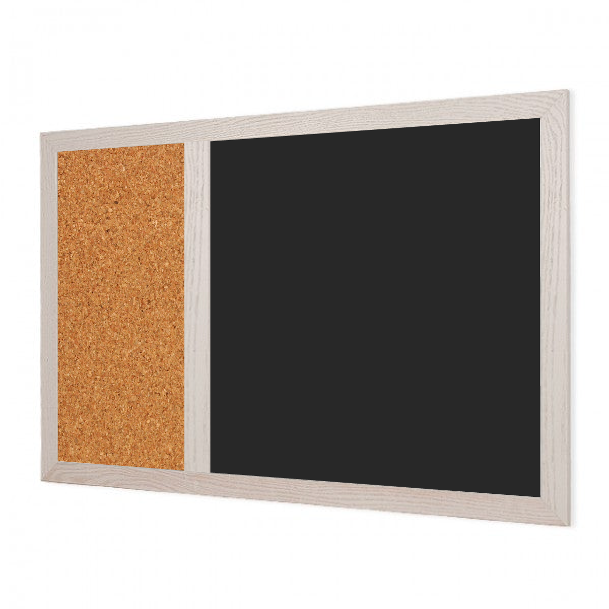 Wood Frame | Black Ceramic Steel Landscape Chalkboard & Natural