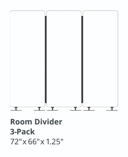 Acoustic Room Dividers | 3 Pack
