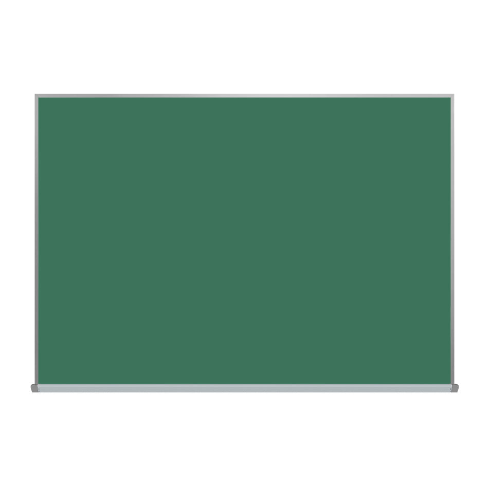 Satin Aluminum Frame | 5' High Box Tray Chalkboard