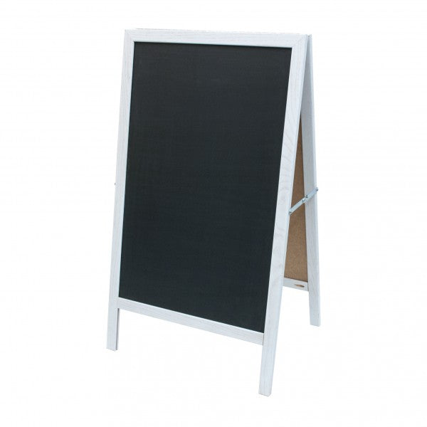 White Oak A-Frame | Custom Printed Lam-Rite Chalkboard