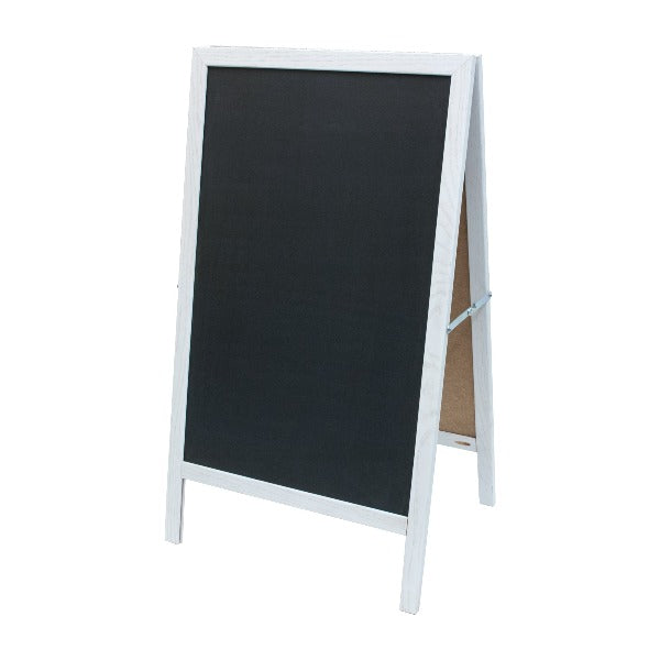 White Oak A-Frame | Black Lam-Rite Chalkboard