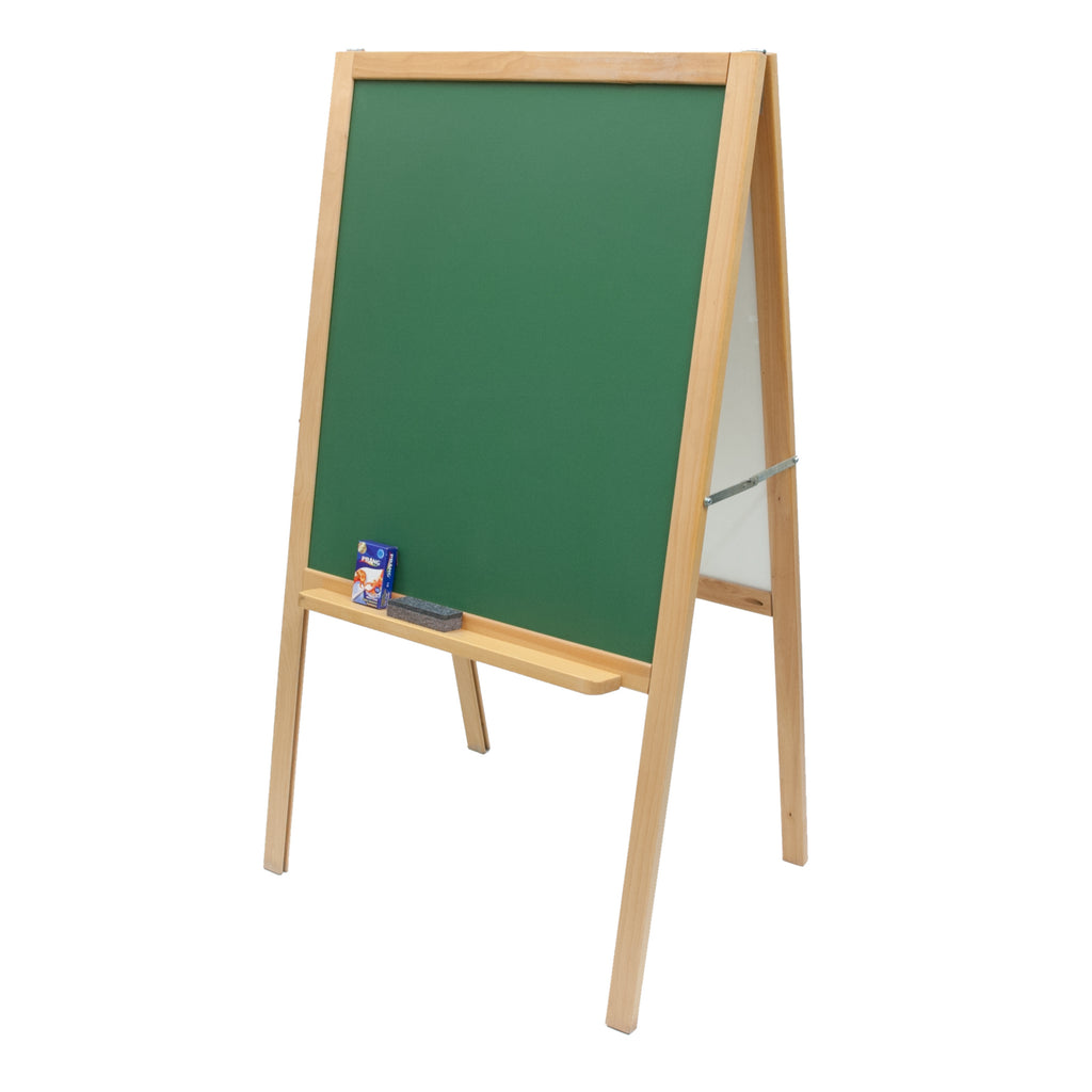 3-Sided Art Activity Easel; Chalkboard, Blackboard, Dry Erase Board — U.S.  Art Supply