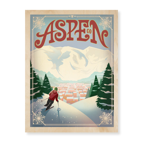 Aspen | Graphic Wood Print