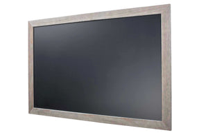 5' High - Barnwood Distressed Wood Framed | Ceramic Steel Landscape Chalkboard